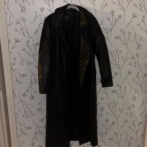 SHEIN Black Faux Leather Jacket